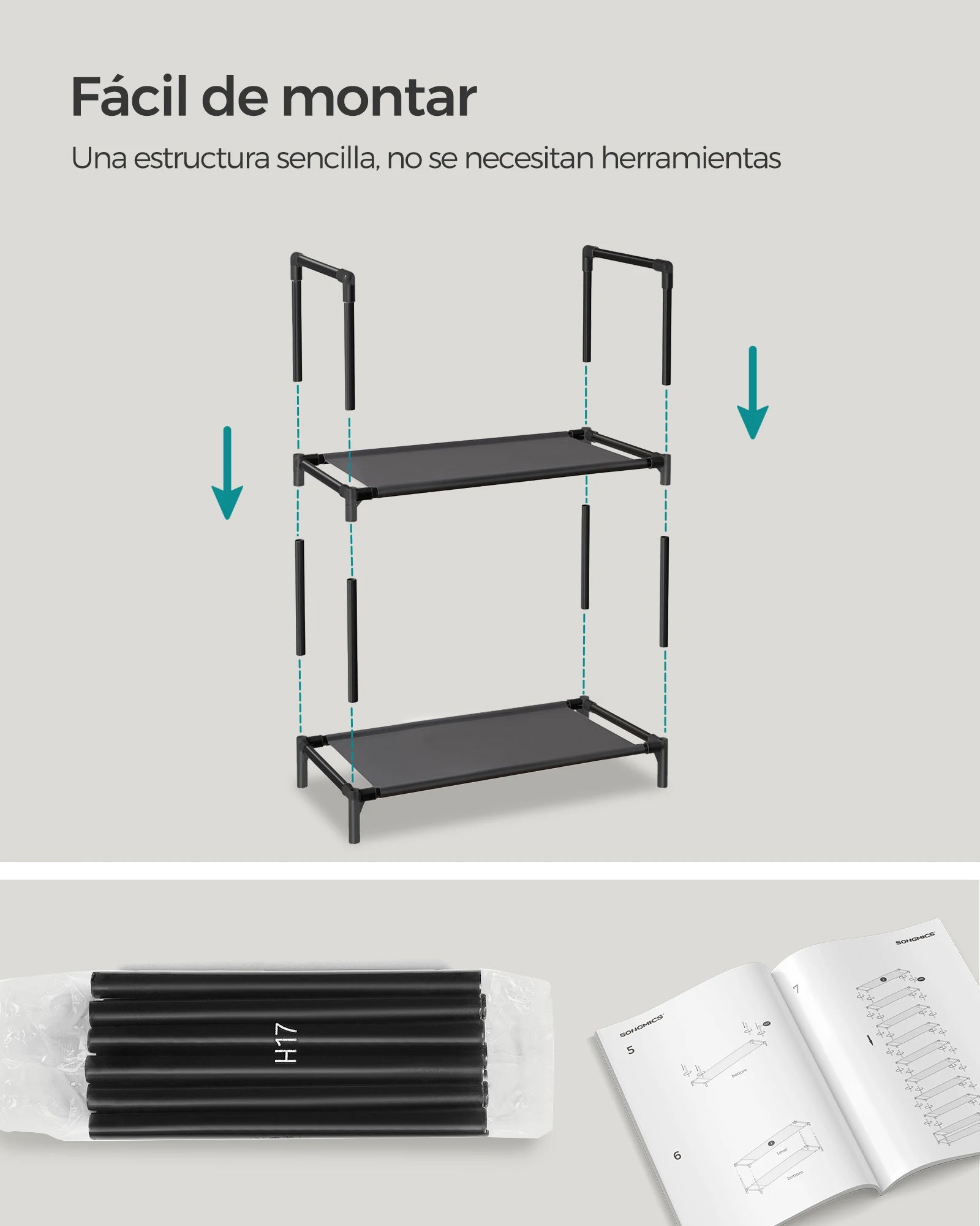 Estantería para calzado - 10 niveles.